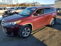 Toyota Vehiculos salvage en venta: 2017 Toyota Highlander Limited