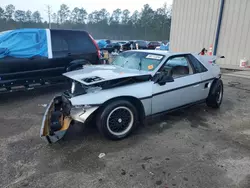 Salvage cars for sale at Harleyville, SC auction: 1985 Pontiac Fiero SE