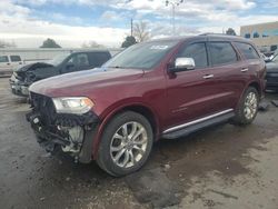 Dodge Durango Citadel salvage cars for sale: 2017 Dodge Durango Citadel