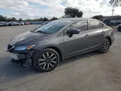 Salvage cars for sale at Orlando, FL auction: 2015 Honda Civic EXL