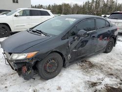 Salvage cars for sale at Cookstown, ON auction: 2012 Honda Civic LX