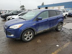 Salvage cars for sale at Woodhaven, MI auction: 2014 Ford Escape SE