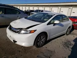 Salvage cars for sale at Louisville, KY auction: 2012 Honda Civic LX