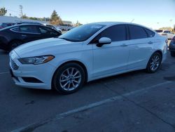 Salvage cars for sale at Vallejo, CA auction: 2017 Ford Fusion SE