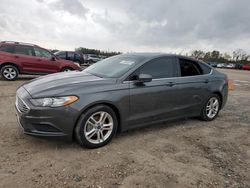 Salvage cars for sale at Houston, TX auction: 2018 Ford Fusion SE