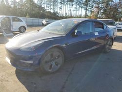 Salvage cars for sale at Harleyville, SC auction: 2021 Tesla Model 3