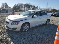 Salvage cars for sale from Copart Mebane, NC: 2015 Volvo S60 Premier