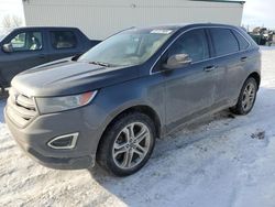 Salvage cars for sale at Rocky View County, AB auction: 2017 Ford Edge Titanium