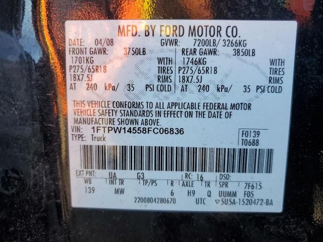 2008 Ford F150 Supercrew