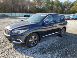 Salvage cars for sale at Ellenwood, GA auction: 2020 Infiniti QX60 Luxe