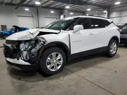 Salvage cars for sale at Ham Lake, MN auction: 2021 Chevrolet Blazer 2LT