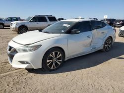 Salvage cars for sale at Amarillo, TX auction: 2016 Nissan Maxima 3.5S