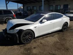 Salvage cars for sale at Los Angeles, CA auction: 2016 Tesla Model S