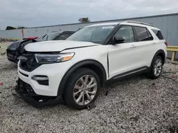 Salvage cars for sale at Franklin, WI auction: 2022 Ford Explorer Platinum