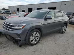 Salvage cars for sale at Jacksonville, FL auction: 2021 Volkswagen Atlas SE