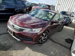 Salvage cars for sale at Windsor, NJ auction: 2017 Honda Accord LX