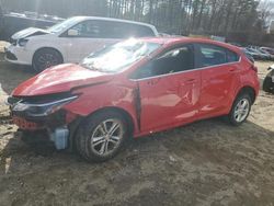 Salvage cars for sale at North Billerica, MA auction: 2018 Chevrolet Cruze LT