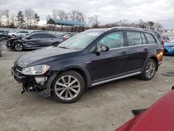 Salvage cars for sale at Spartanburg, SC auction: 2017 Volkswagen Golf Alltrack S