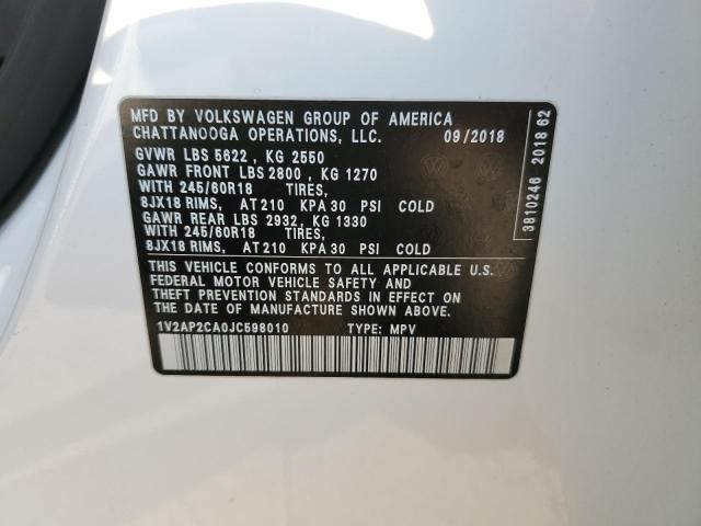 2018 Volkswagen Atlas S