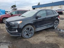 Salvage cars for sale at Woodhaven, MI auction: 2020 Ford Edge ST