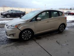 Salvage cars for sale at Dyer, IN auction: 2017 Ford C-MAX Titanium