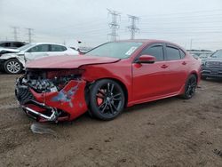 Salvage cars for sale at Elgin, IL auction: 2018 Acura TLX TECH+A