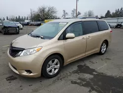 Salvage cars for sale at Woodburn, OR auction: 2014 Toyota Sienna LE