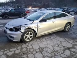 Salvage cars for sale at auction: 2016 Chevrolet Malibu LS