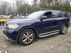 Salvage cars for sale at Waldorf, MD auction: 2012 Dodge Durango SXT