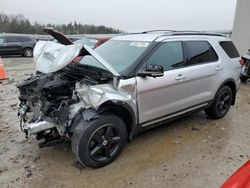 Salvage cars for sale at Franklin, WI auction: 2017 Ford Explorer XLT