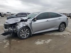 Salvage cars for sale at Grand Prairie, TX auction: 2018 Honda Civic EX