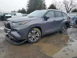 Toyota salvage cars for sale: 2022 Toyota Highlander XLE