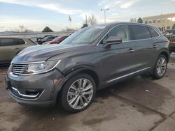 2017 Lincoln MKX Reserve en venta en Littleton, CO