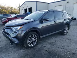 Salvage cars for sale at Savannah, GA auction: 2018 Toyota Rav4 Limited