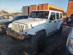 Salvage cars for sale at Bridgeton, MO auction: 2012 Jeep Wrangler Unlimited Sahara