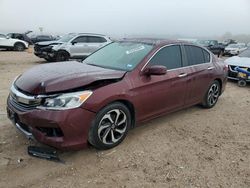 Salvage cars for sale at Houston, TX auction: 2017 Honda Accord EXL