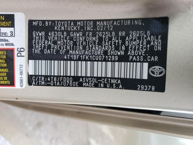 2012 Toyota Camry Base