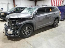 Salvage cars for sale at Billings, MT auction: 2018 Toyota Highlander SE