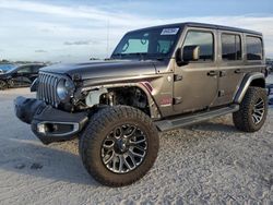 Salvage cars for sale at West Palm Beach, FL auction: 2018 Jeep Wrangler Unlimited Sahara