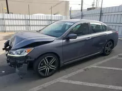 Salvage cars for sale at Sun Valley, CA auction: 2016 Honda Accord Sport