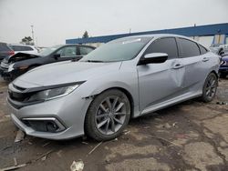 Salvage cars for sale at Woodhaven, MI auction: 2019 Honda Civic EX