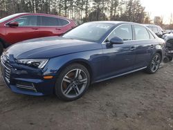 Salvage cars for sale at North Billerica, MA auction: 2017 Audi A4 Premium Plus