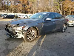 Salvage cars for sale at Austell, GA auction: 2018 Infiniti Q50 Pure