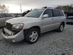 Salvage cars for sale at Mebane, NC auction: 2006 Toyota Highlander Limited