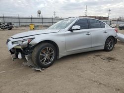 Salvage cars for sale at Chicago Heights, IL auction: 2017 Infiniti Q50 Premium