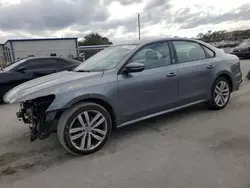 Salvage cars for sale at Orlando, FL auction: 2019 Volkswagen Passat Wolfsburg