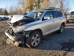 Salvage SUVs for sale at auction: 2012 Toyota Highlander Limited