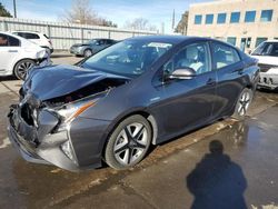 Toyota salvage cars for sale: 2017 Toyota Prius