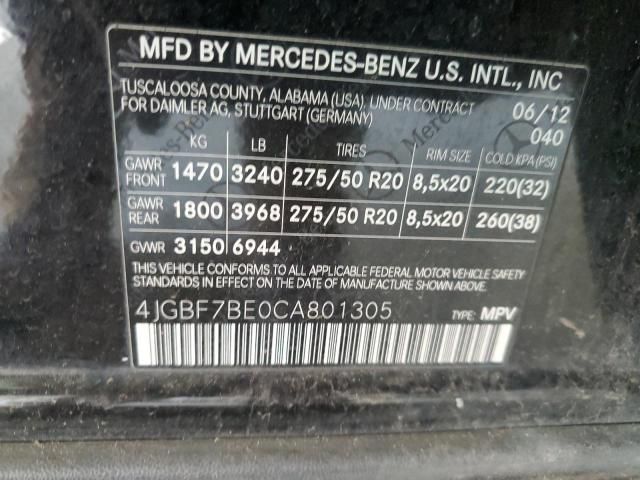 2012 Mercedes-Benz GL 450 4matic