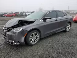 Salvage cars for sale at Eugene, OR auction: 2015 Chrysler 200 Limited